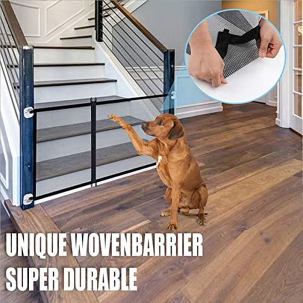 Pet Safety Fence Isolation Mesh, Portable Breathable Easy to Install Flexible Mesh Fence, Indoor Wide Safety Isolation Fence Staircase, 180*72cm/71*28