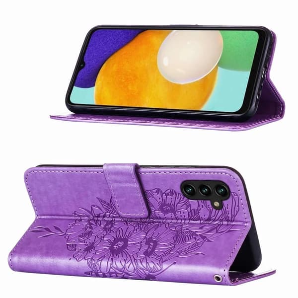 Stor Röd EG; Sött Fjärilsvingar Mobilskal med iPhone 15 Pro med Kortplats, D03E Big Red iPhone 15 Pro