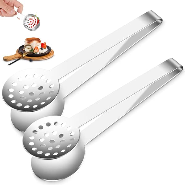Stk. Te Pose Klemmer Tang Rustfrit Stål Te Pose Holder Te Pose Si Klips Ske til At Gribe Te Poser Is Sukkerknalder Nem & Effektiv-14711