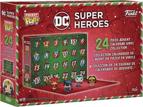 DC Samleobjekt Adventskalender, 1 stk, 24-dagers Vinylfigurer