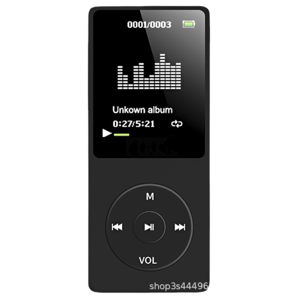 16 GB Mp3 Classic Ultralång batteritid upp till 70 timmar musikuppspelning med 1,8 tums skärm, liten sport MP3-spelare för barn/vuxna (minneskortplats)