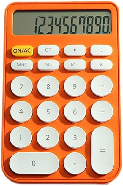 Mini Kalkulator Søtt Utseende Håndholdt Skrivebordskalkulator Digital Smart Kalkulator (Oransje) B