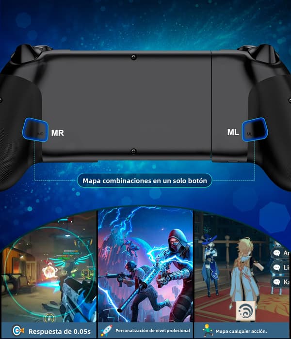 Sort og rød Bluetooth trådløs controller med Turbo Dual Vibration, kompatibel med PS4/PS4 Pro/PS4 Slim/PC