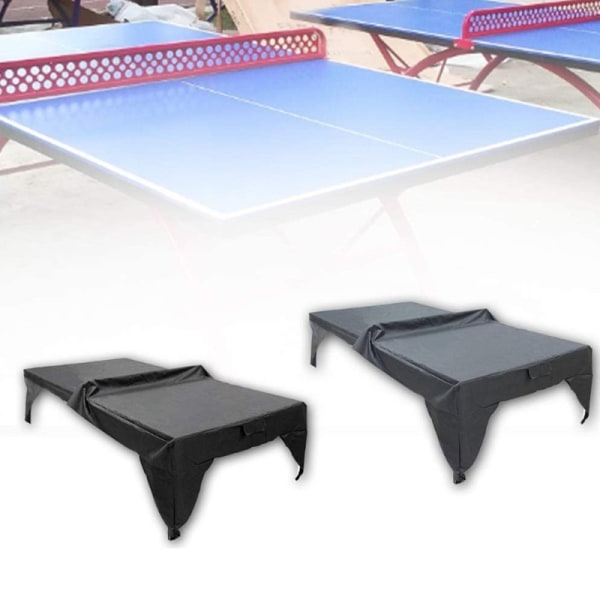 Sort grå udendørs bordtennisbord Støvbetræk, praktisk, vandtæt, let at rengøre - slidbestandigt, til indendørs og udendørs møbelbeskyttelse