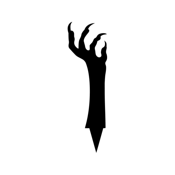 Halloween Metall Spökhänder Trädgårdsdekoration Hemträdgårdsdekoration