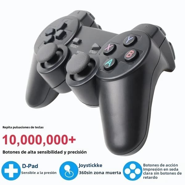 Gennemsigtig rød kablet spilcontroller, kompatibel med GameCube NGC med én knap