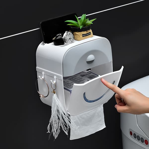 Vedenpitävä WC-paperiteline Seinään Asennettava Paperipyyheteline Rullapaperiteline Kotelo
