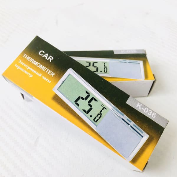 To-delt LCD Termometer (Børstet Sølv + Naturlig Guld) Termometer