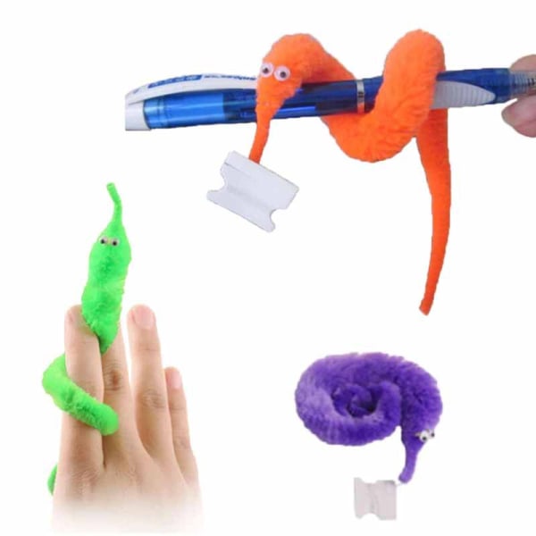 Caterpillar Seahorse Elf Magic Props Tricky New Strange Toy Magic Worm Twisty (25 stykker, tilfældig farve)