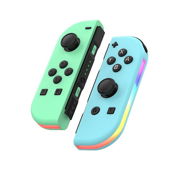 Sort & Guld Bluetooth Trådløs Spilcontroller til Nintendo Switch med Vækning, Dobbelt Vibration, RGB-lys