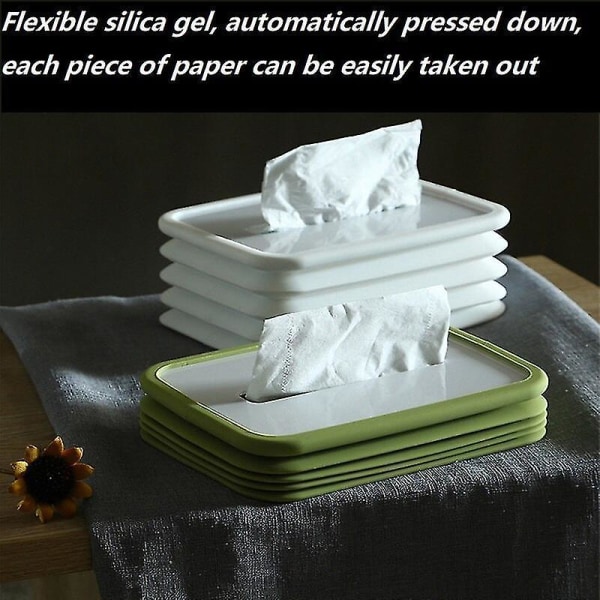 Kreativ silikon elastisk lyftbil vävnadslåda restaurang soffbord vardagsrum hushållspapper