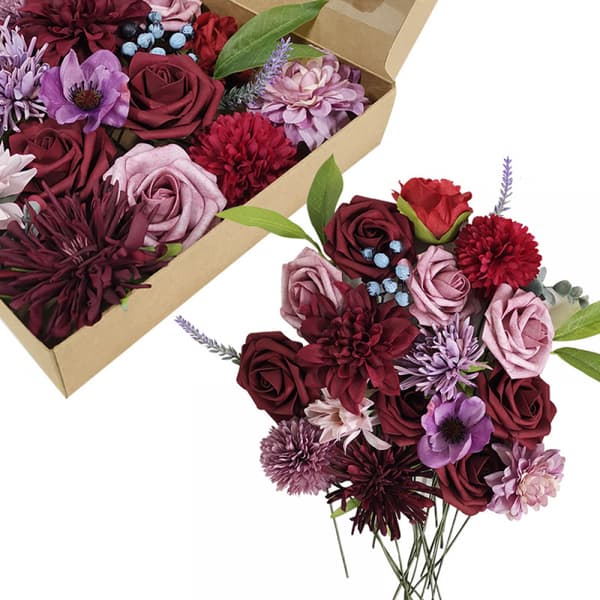 Morsiuskimppu, magenta, 1 kpl