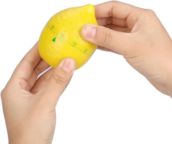 Köksapparater Mekanisk Timer, ABS Mekanisk Kökstimer, Upp till 60 Minuter, Citronform