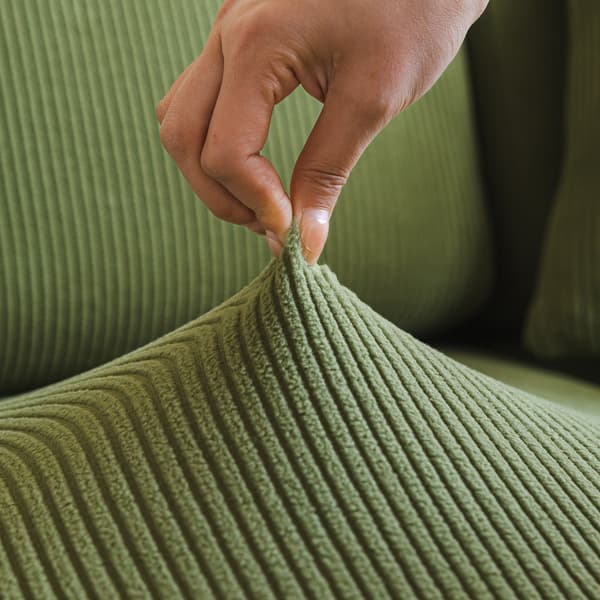 Retro grøn; Plus size S [Bredde 65-85cm, Længde 65-85cm]; Elastisk sofabetræk, helårs, anti-kradse ryglænsbetræk, hyndebetræk. S