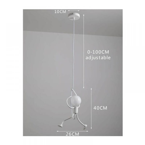 Pendellampa, vit, 1 styck