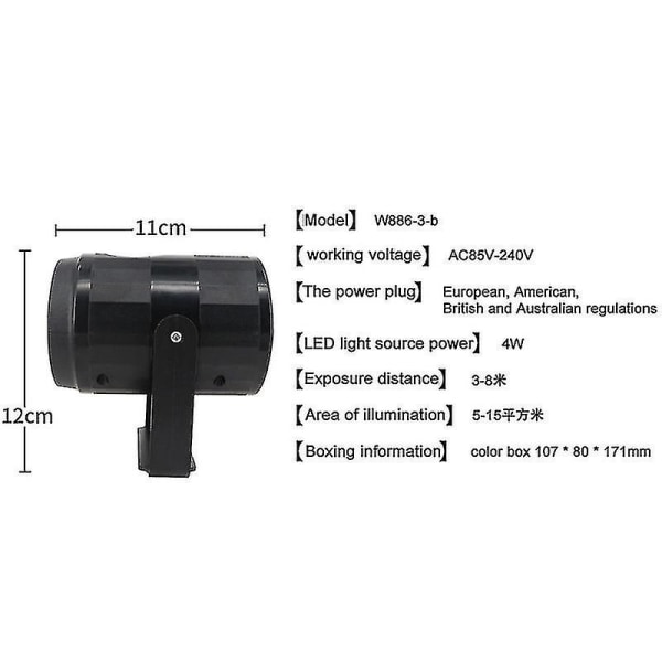 LED Laser Snefnug Projektorlys Havefestlys 2PCS EUPlug