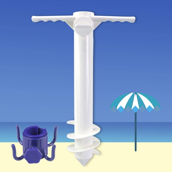 Strandparaply skrue Sand Anker Stand Holder Beslag | En Si