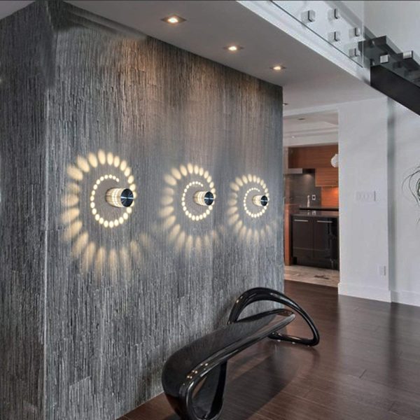 3 Watt LED Vægskinne, Aluminium Vægslampe, Badeværelseslampe, Moderne Vægslampe, [Energiklasse A+]