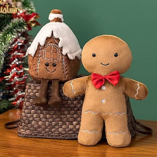 Plys juletræs-pudepuder Legetøj, Sød juletræsfyldt pude til stol Sofa Stue, læsekrog, børnehavepynt, juleaften Wreath 40cm