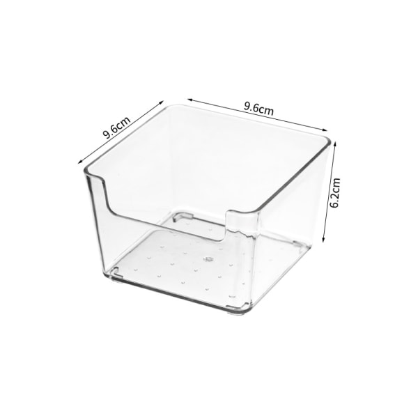 4 läpinäkyvän vetolaatikon set , säilytyslaatikon laatikon jakaja lokero paperitavaralle meikkikoruille, keittiössä makuuhuoneessa kylpyhuoneessa ja toimistossa