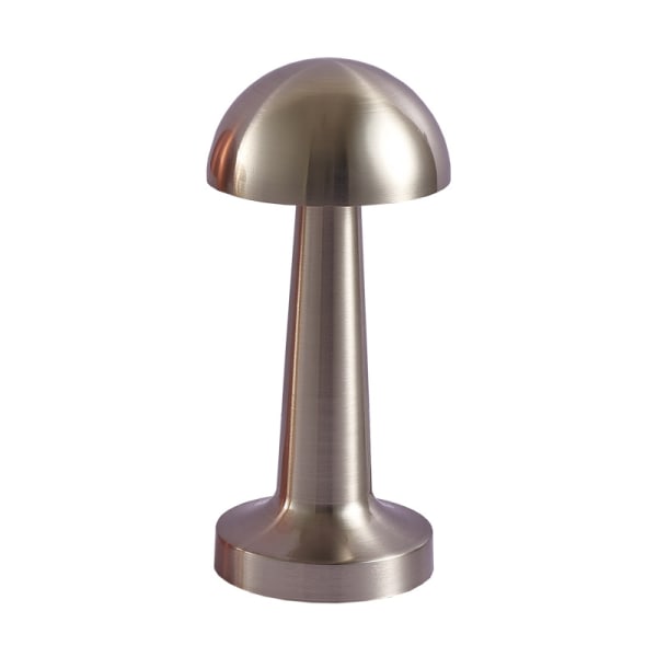 Uppladdningsbar led bordslampa Touch Sensor Skrivbordsljus Sovrum Restaurang Bar Inredning (silver)
