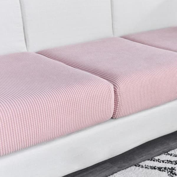 Svart; Extra Stor Tresitsig Sofföverdrag, Bredd 65-95CM, Längd 135-165CM; Nordisk Minimalistisk Majsfleece Sofföverdrag, Heltäckande Elastisk Sits Three-seater