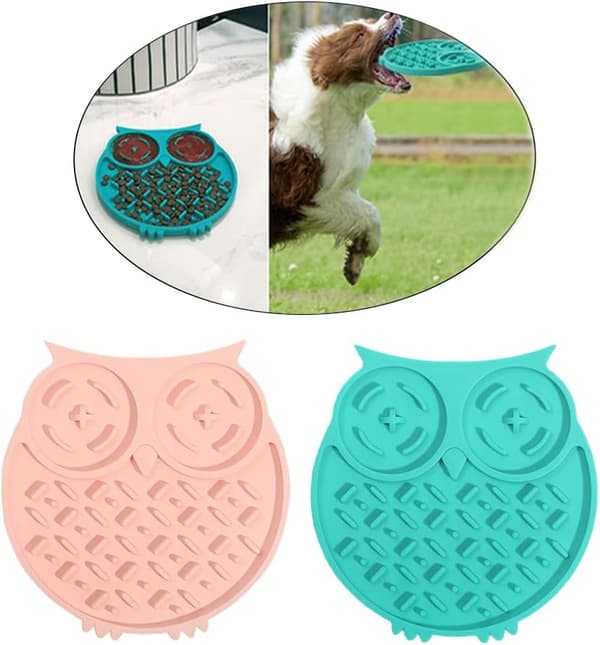 Hundlekmatta 2 Stycken Hundlekmatta Silikonlekmatta Hundlekmatta Hundlekmatta Hundlekmatta med Kraftfulla Sugkoppar