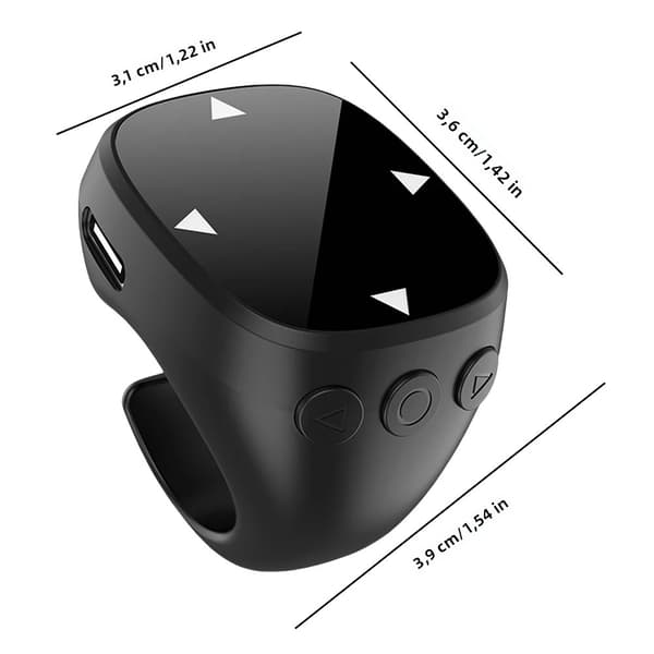 Bluetooth 5.3 trådløs fjernkontroll for videoskrolling, selfie, e-boklesing, rosa Pink