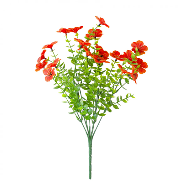 Kunstige violablomster, 7 farver, 7 bundter