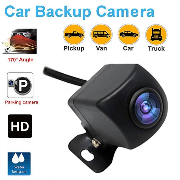 Bilbackupkamera Wifi Backupkamera Backkamera Ny HD-trådlös bilfordon främre kamerastöd Android och Ios