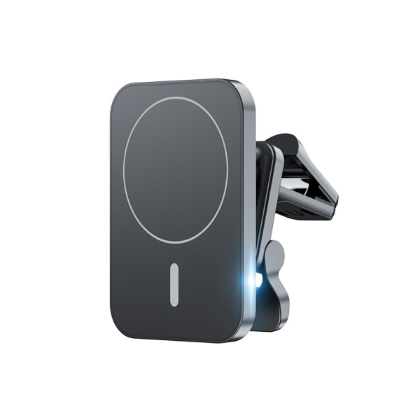 360 automagneettikiinnitteinen ilmatuulettimen puhelinteline Iphone 13/12 Pro Max Mini -puhelimelle (musta)