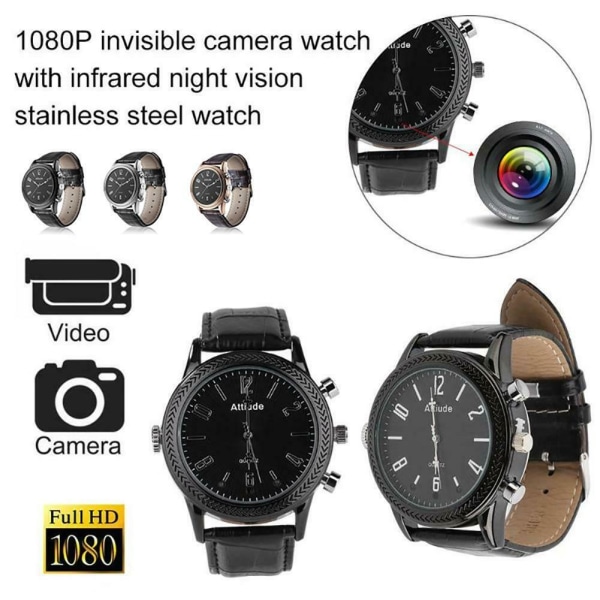 HD Spy Professional Watch Camera med röstinspelare