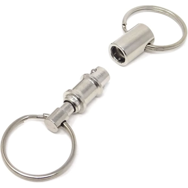 10 st löstagbara nyckelkedjor Heavy Duty Dubbel nyckelring Snap Lock Hållare