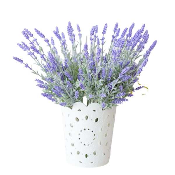 Kunstig lavendelbuket, lilla, 5 bundter
