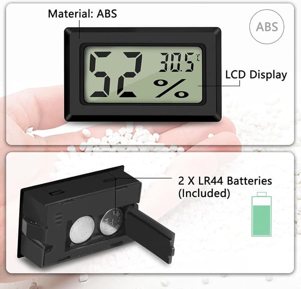 Mini Digital LCD Termometer Hygrometer Temperatur Luftfuktighet -50~70℃ 10%~99% RH Portabel Termometer Thermo Hygrometer Indikator för Kontor