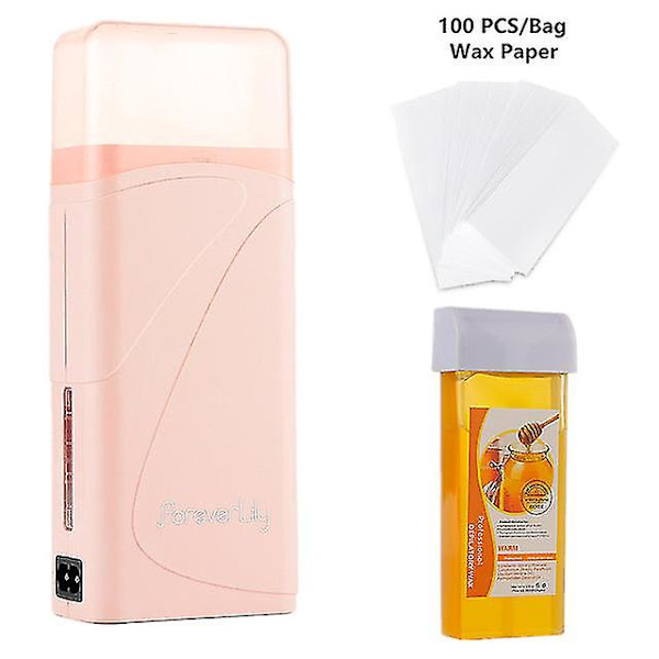 Foreverlily Voksvarmer Voksrulle Epilator Depilator Varmer Hårfjernelse Voks Hurtig Opvarmningsmaskine Kropsben Hårfjerning Voksvarmer White