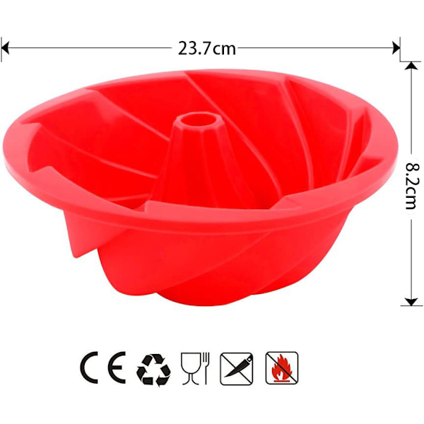 Silikone Brioche Form, Silikone Kageform Køkken Kageforme - Roseform