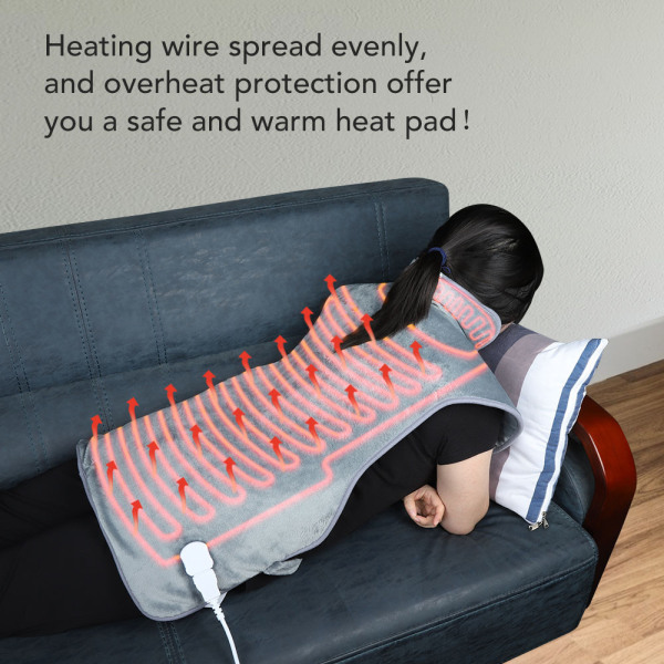 Varmesjal varme skulderputer vinter elektrisk varmevest mage ben midje varmt teppe