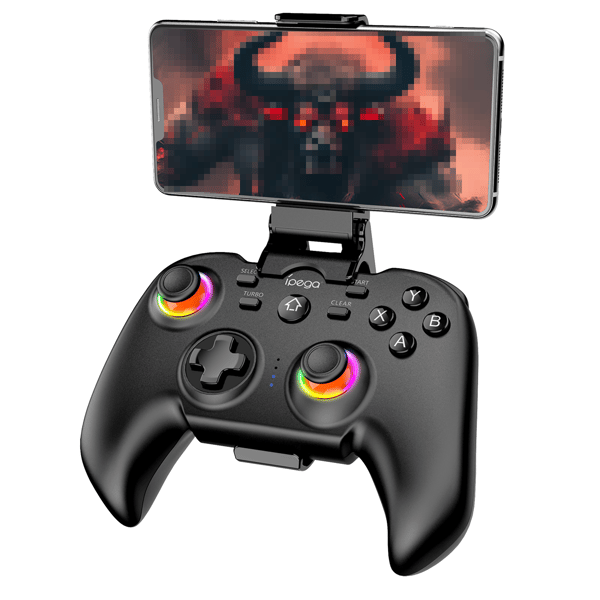 Hvit kontroller med adapter Bluetooth Gamepad, kompatibel med Android, PC, Switch-stil, PS3