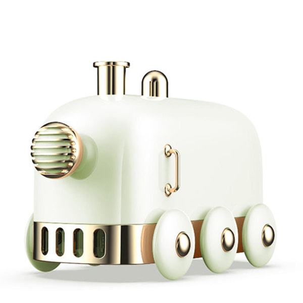 Mini Trains Luftfugter Multifunktions USB Air-Diffuser med natlys til børneværelset Green
