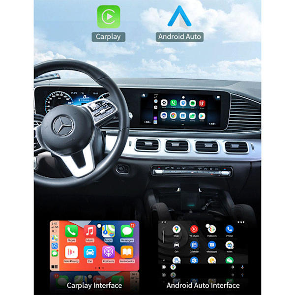 4+64Gb Android 10 Bilradio Carplay Box til Peugeot 308 408 508 2008 4008 5008 Bilradio Multimedia video