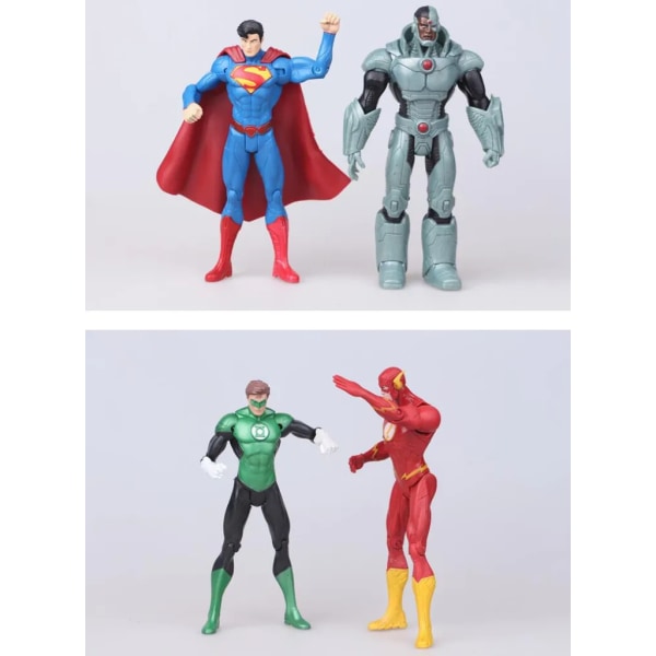 7st DC Superhjälte Hulk Iron Man Superman Wonder Woman Figur