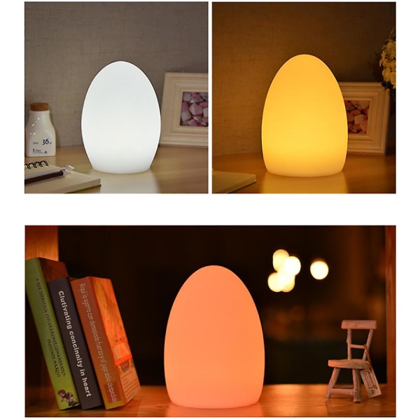 LED-lampe i eggform for spisebord, bar, soverom og amming 1 10*15cm