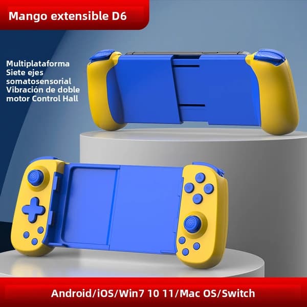 Sort No Deadzone Controller, Kompatibel med Switch Style OLED med Justerbar LED og 6-Akse Gyro