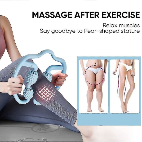 Muscle Massage Roller, 360 Bærbar 3d Foam Muscle Roller Massager Anti