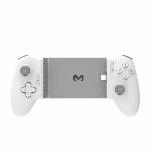 D7 Hvid RGB Trådløs Tablet Controller Kompatibel med Switch, Android & iOS, Udtrækkeligt Greb