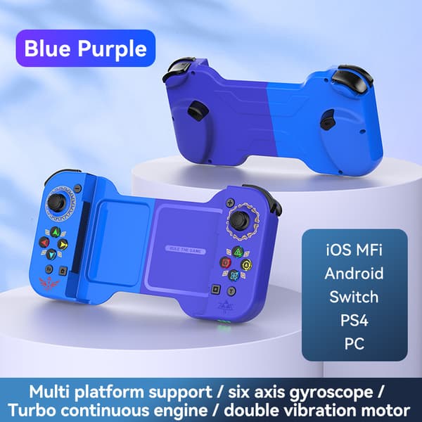 Grönt Set med 2 Trådlösa PC-handkontroller, Handhållen Joystick Kompatibel med TV, PC, Android med Adapter