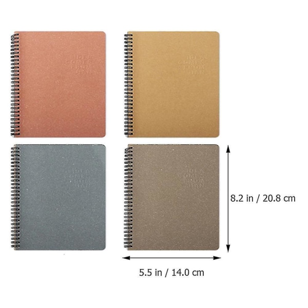 4 st 1 set Multipurpose Notebooks Kreativa manuskript Schema anteckningsböcker