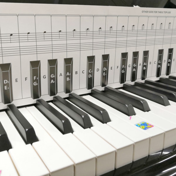 88-tangenters Piano Keyboard Övningspapper Jämförelsetabell Standard 1:1 Bärbar Piano Fingersättning Jämförelsetabell