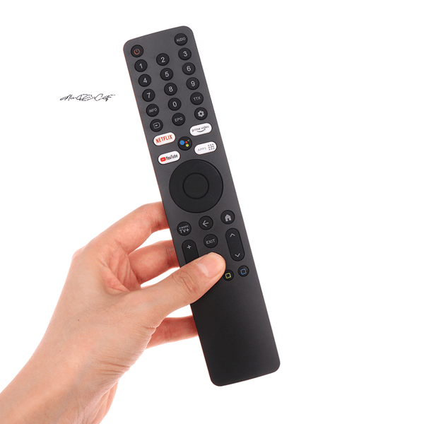 Röstfjärrkontroll kompatibel med Xiaomi Android TV Pro 43 50 55 65 75 tums modell XMRM-ML Inget batteri